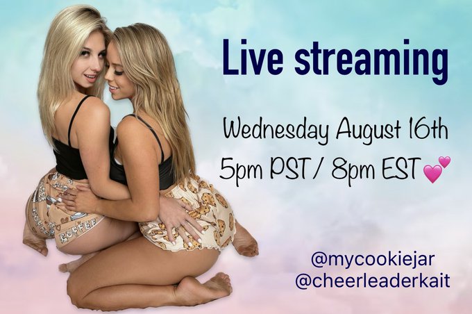 Live-streaming Wednesday on OF! Come play with us🥵 @MyCookieJar_   https://t.co/iqXRvh36z6 https://t