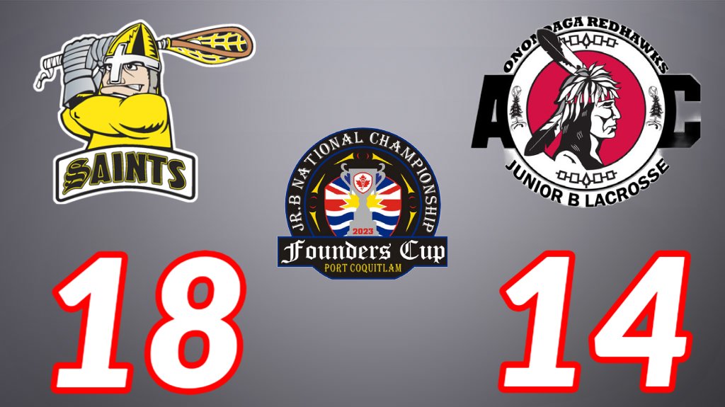 The host Port Coquitlam Saints outlast the Onondaga Redhawks  #FoundersCup2023