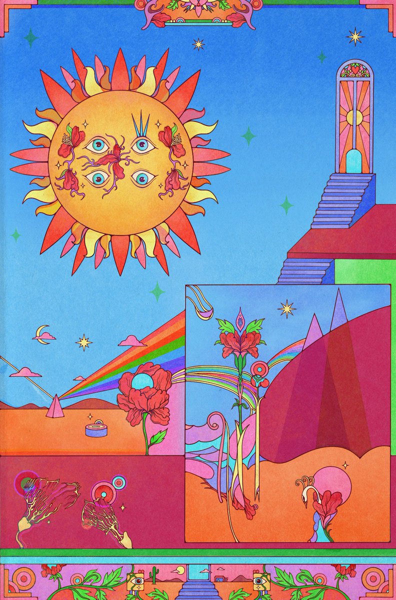 rhilikestea's tweet photo. ‘Desert Bloom’ 11 x 17 🏜️
Based on the diversity of Arizona’s Sonoran and Mojave desert. Imagery includes flora from its wildflower season, red soil and the scattering of light resulting in colorful sunsets ✨ https://t.co/lQ4Z7w70GP