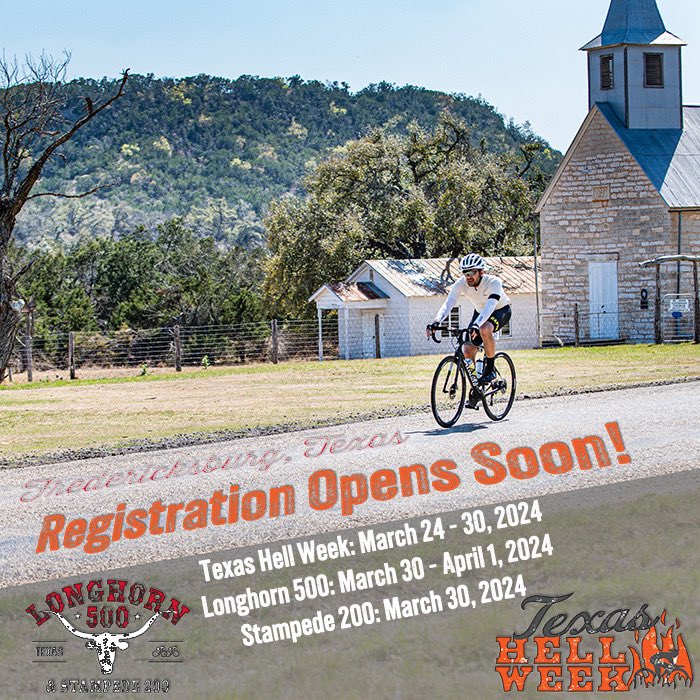 ITS TIME…REGISTRATION FOR TEXAS HELL WEEK, THE LONGHORN 500 and THE STAMPEDE 200 opens tomorrow!
Raamchallenge.com