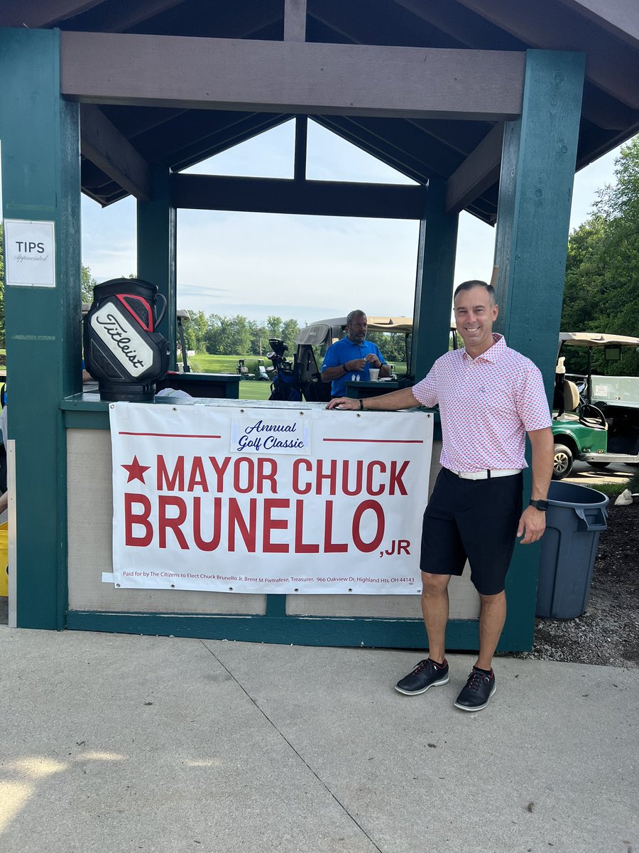 cbru10's tweet photo. A little bit of rain didn’t hold back our sold out 2023 outing ! #mayorchuckbrunellojrannualgolfclassic https://t.co/Kevw1WAPaU