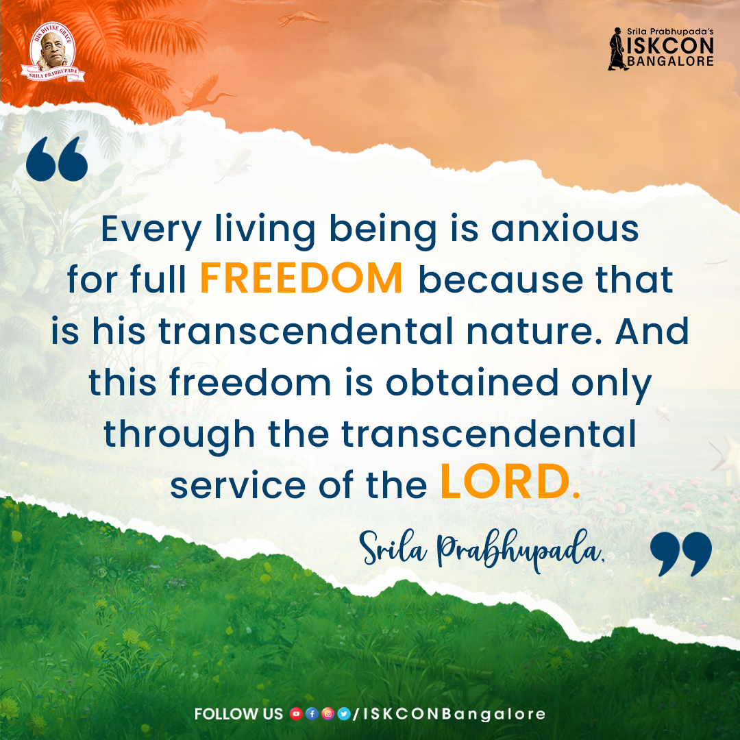 ISKCONBangalore's tweet photo. Today is Independence Day
#IndependenceDayIndia #स्वतंत्रता_दिवस #15august2023 #IndianFlag #freedom #IndependenceDay #happyindependeceday #independenceday2023 #realindependence #lordkrishna #harekrishna #iskconbangalore #bengaluru #nammabengaluru #bangalore https://t.co/Spo7BBAplQ