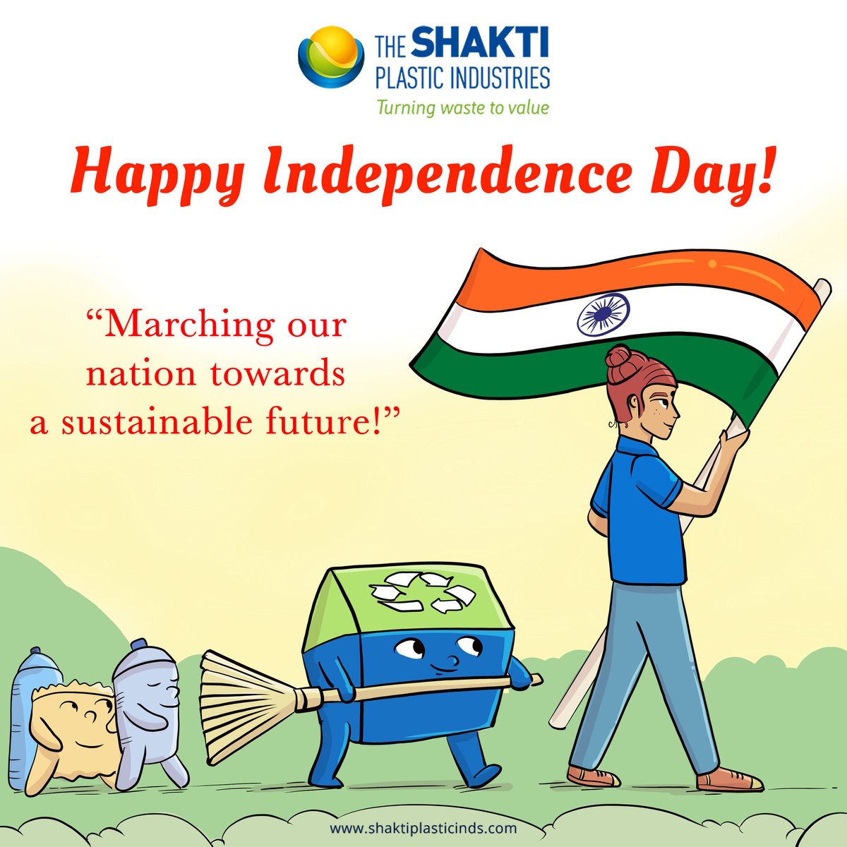 Rahulvpodaar's tweet photo. 🇮🇳 Happy Independence Day, India! As we honor our forefathers, let's pledge:

🌿 "Marching our nation towards a sustainable future!" 🌿
Every step today shapes tomorrow.

#IndependenceDay #SustainableFuture #ProudIndian https://t.co/aPJMeBSJln