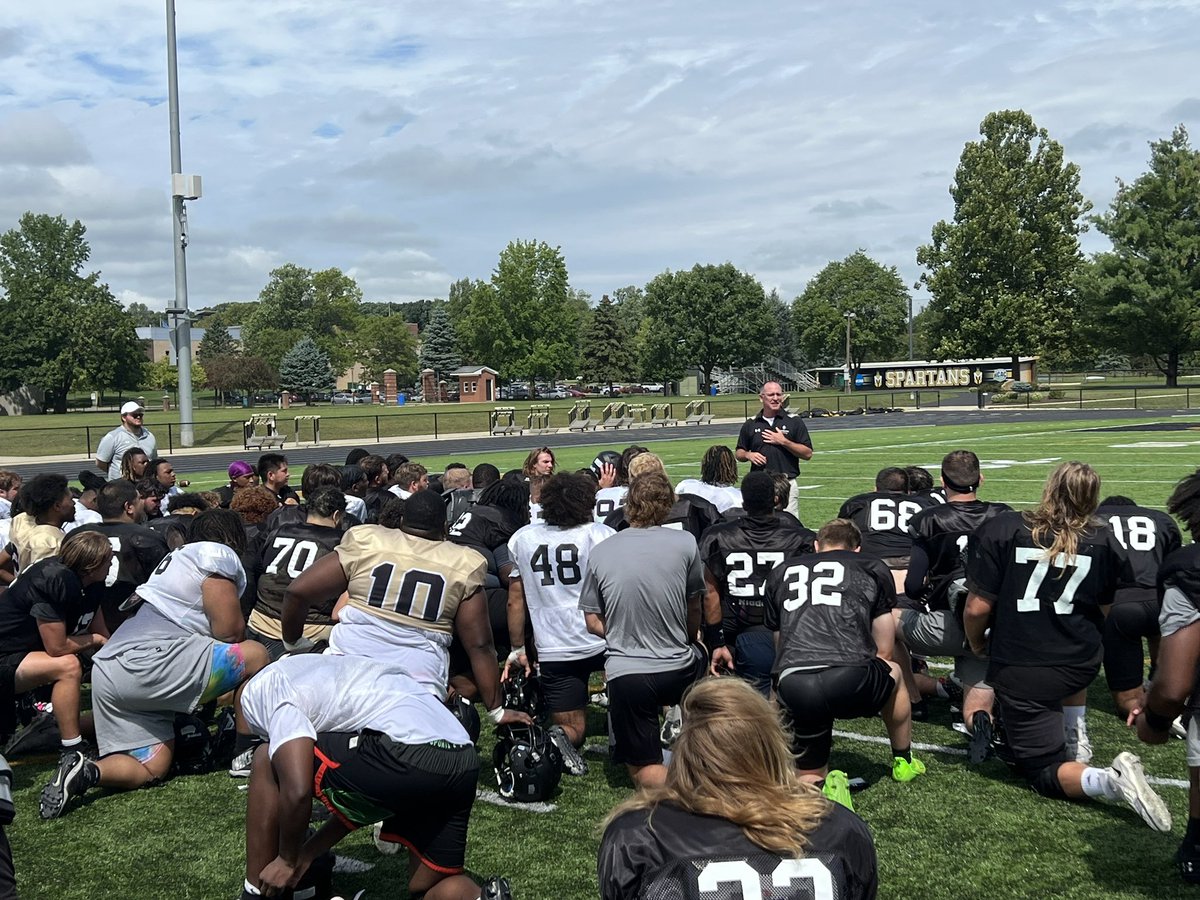 Day 4 of Fall Camp. Thank you Coach Hardman for sharing a message with the Spartan Football Team! #BRINGTHEJUICE #COMPETE
