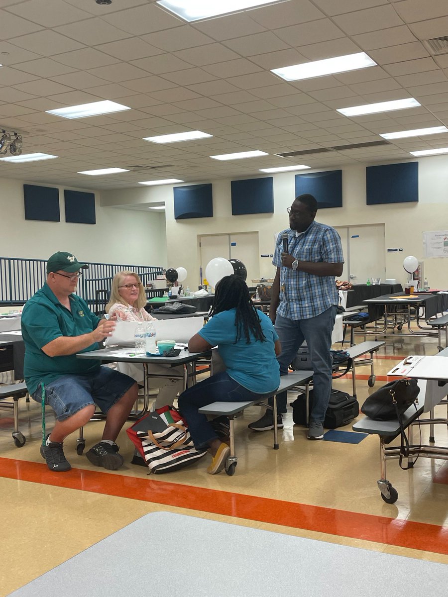Starting the 2023-24 school year collaborating. This year’s theme, “ It’s No Mystery, We Are Learning at Lloyd Estates!”.