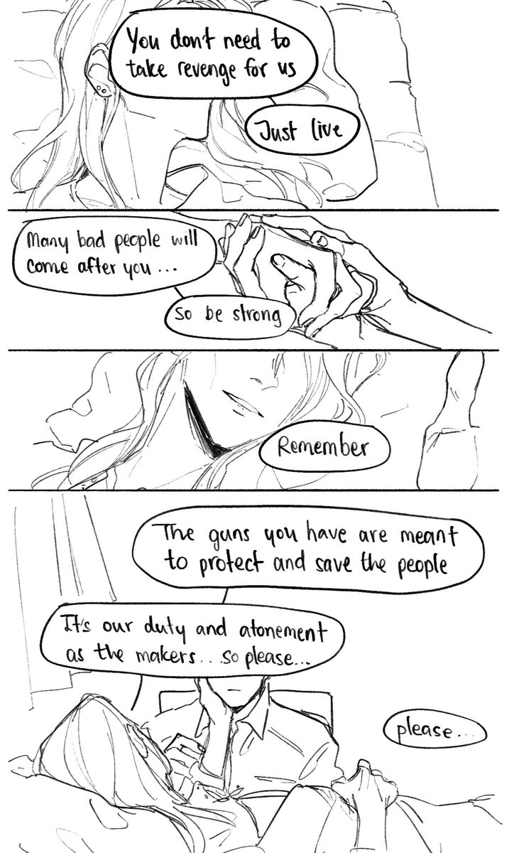 (Sketch) Chamber had been witnessing the many deaths of his family, friends, and people who he couldn't save, if it's not for the promise…the story will be changed.

(The ring in his left hand was actually made by him, it made from his mother's gold ring and her ashes together.) 