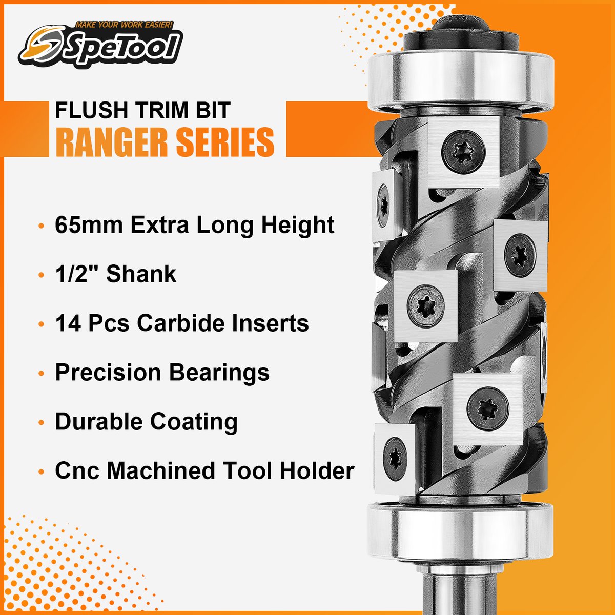 Introducing the new powerhouse: Ranger Series W07020 Insert Flush Trim Bits! Unleash precision and efficiency with every cut. Upgrade your routing game today! 🛠️✨ #RangerSeries #TrimBits #PrecisionTools #SpeTool