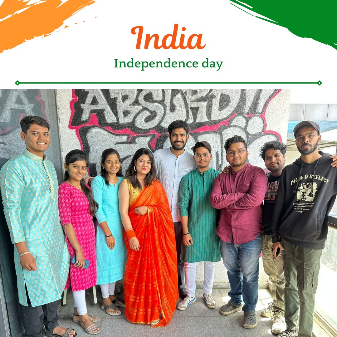 AbsurdsI8424's tweet photo. Happy Independence Day from the Absurd Team! 🇮🇳
.
.
#independenceday #specialday #absurd #team #absurdteam #officespace #digitalmarketing #digitalmarketers #india https://t.co/pjsmAXv9SF