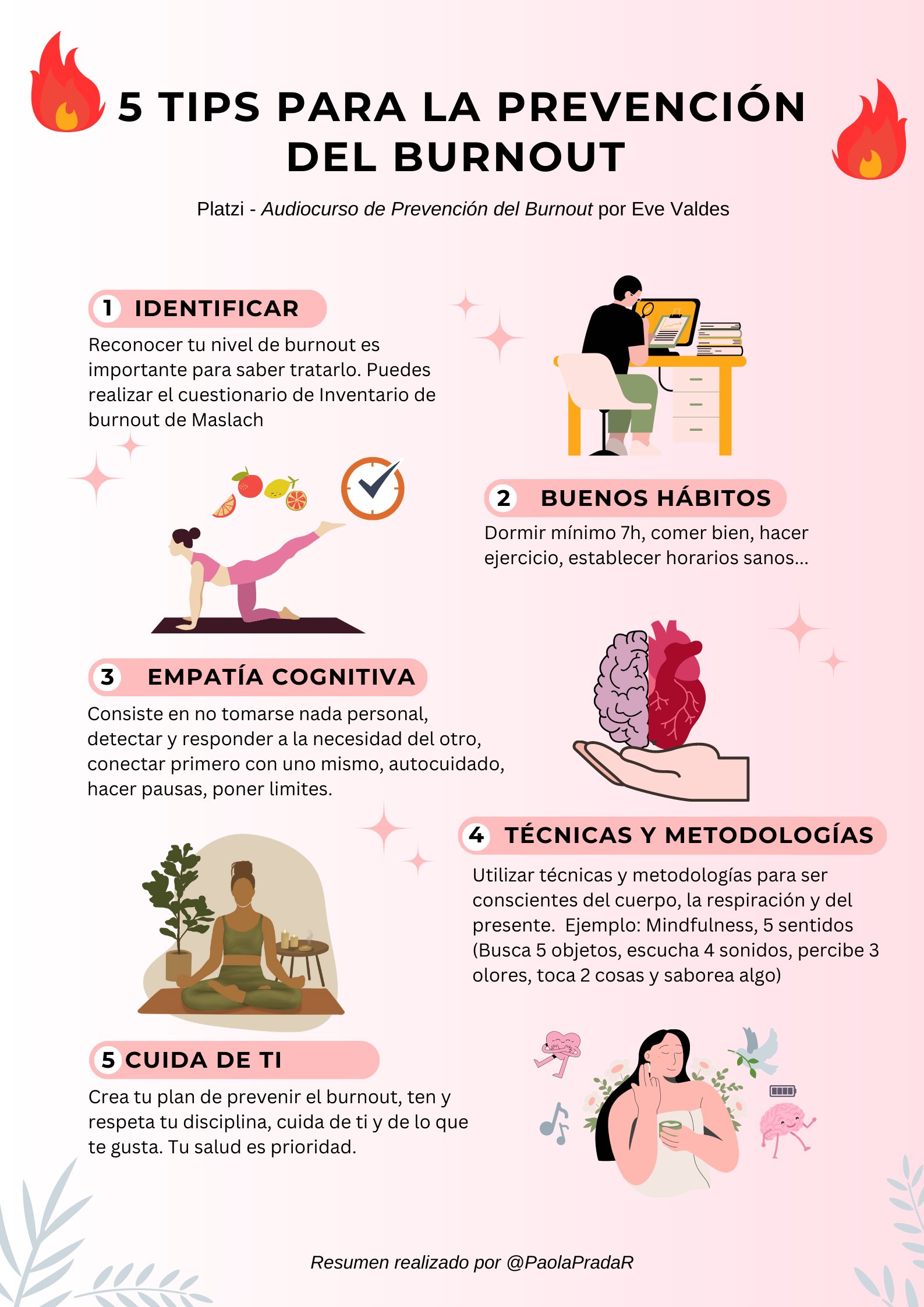 5 TIPS para la Prevención del Burnout 