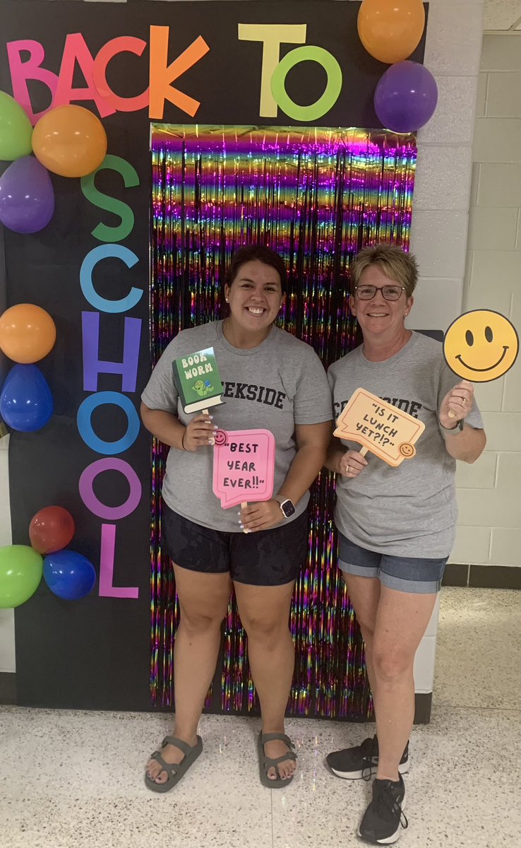 Year 5 is almost here! Best team, best teaching partner and the best kiddos! 🫶🏼💜 <a href="/Creeksidetweet/">Creekside ECS</a> <a href="/BethWaldfogel/">Beth Waldfogel</a>