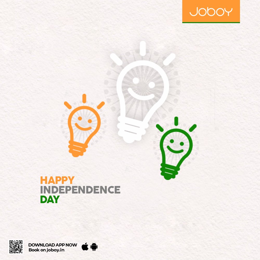 JoboyIndia's tweet photo. Happy 76th Independence Day!
.
.
#August15 #IndependenceDay2023 #Indian #uncomplicatelife #joboyforeverything https://t.co/JolN0Emlgy
