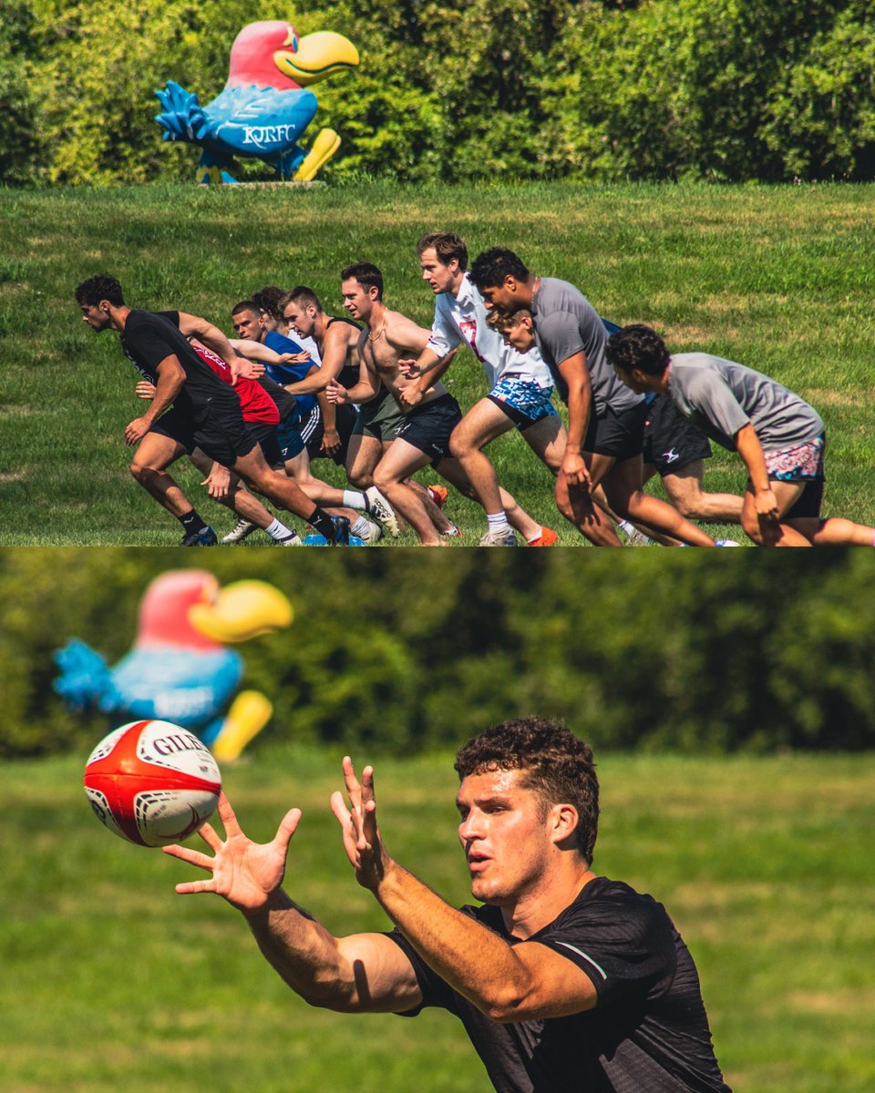 KansasRugby's tweet photo. We had a great first day of preseason camp! The boys showed up ready to work hard and get better. Back to work in the morning! #rockchalk #family https://t.co/Gt21KI1rsZ