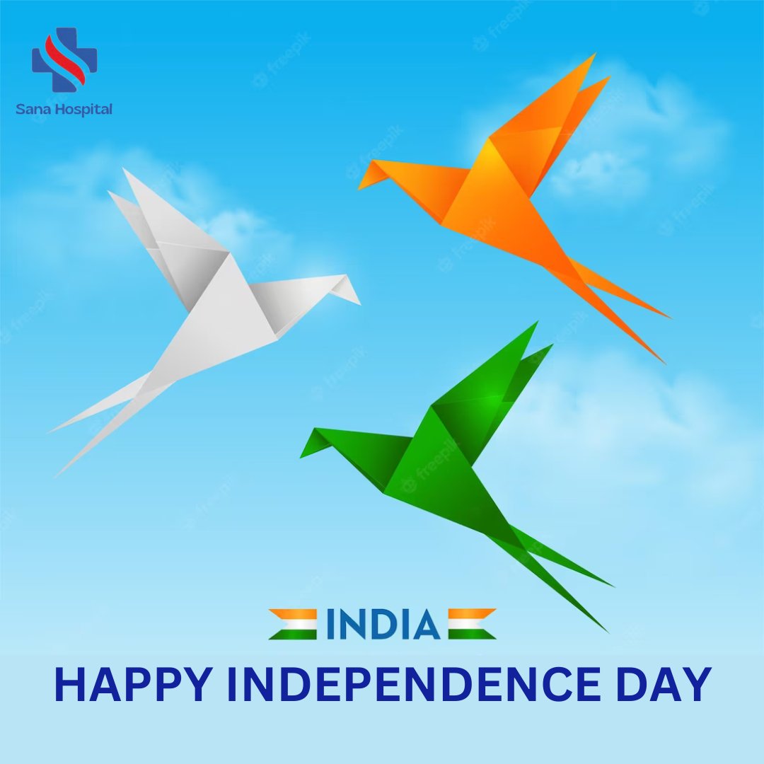 PuneSana's tweet photo. On the occasion of 76th Independence Day, let us come together to celebrate the biggest occasion for every Indian and promise to protect it. 
Happy Independence Day!

#sanahospital #sanahospitalpune
#independenceday #indiaindependenceday #happyindependenceday 
#proudtobeindian https://t.co/HRqCwC52O5