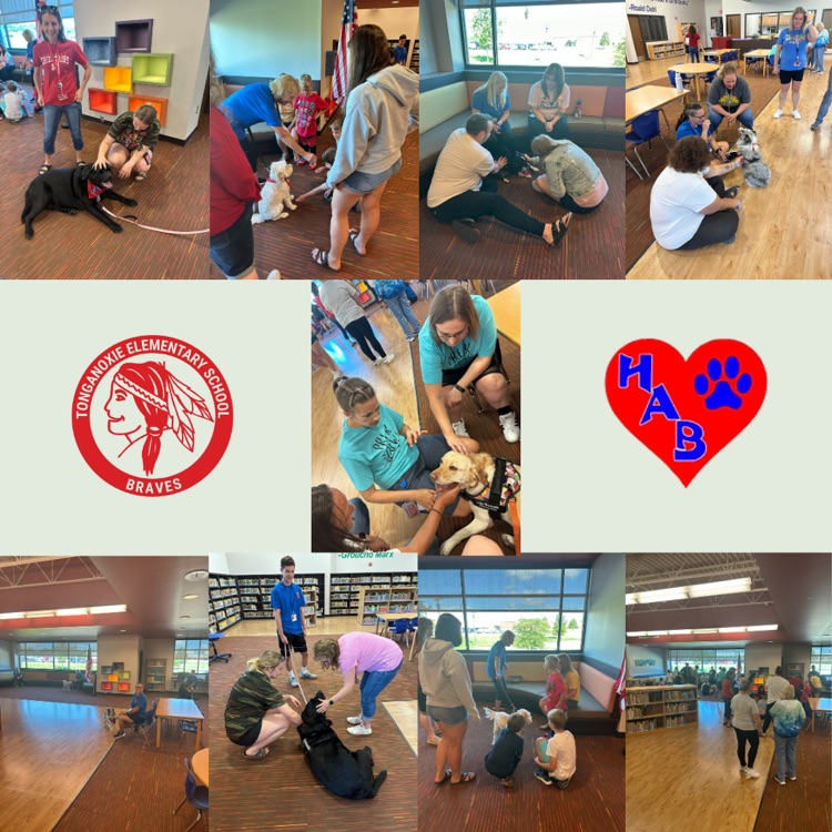 TongieElem's tweet photo. A big shout out to Human Animal Bond of Fort Leavenworth for bringing our teachers some afternoon cuddles! https://t.co/sMWNCx4NU7