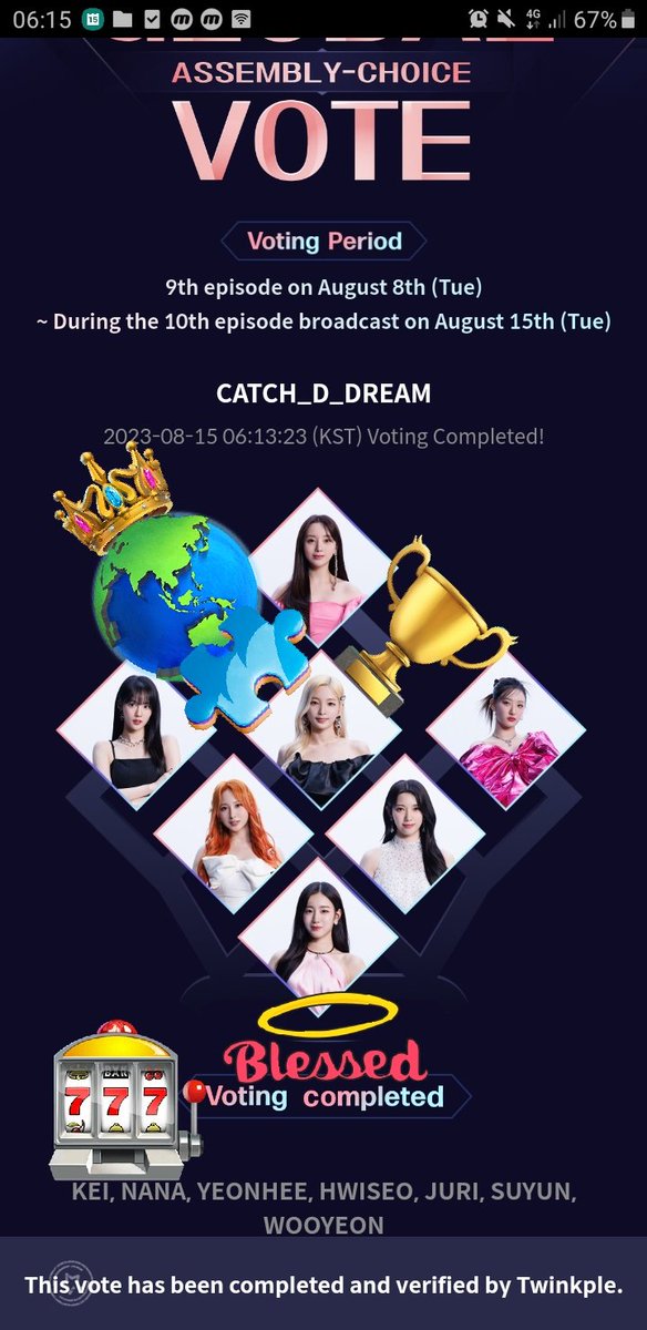 iriesta29's tweet photo. #QueendomPuzzle👑🧩#퀸덤퍼즐
#iR_VOTE 0815
Daily VOTE Today is Final Day!
@mnetplus
#KEI #NANA #YEONHEE #JURI #SUYUN #WOOYEON #JIWOO
#케이 #나나 #연희 #휘서 #쥬리 #수윤 #우연
@Twinkple1
#i_GirlGroup
#i_LVLZ #i_우아 #i_RCPC
#김태연 #TAEYEON https://t.co/TAAd45ElyQ