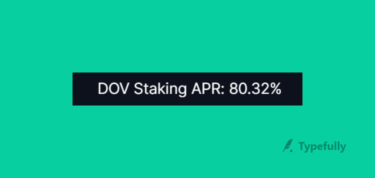 DoveSwap's real yield staking is now at a staggering 81% APR.

🌟 What's more appealing? It's all in WETH!

🔥 This makes us the highest yielding real yield product on zkEVM 💰🔗