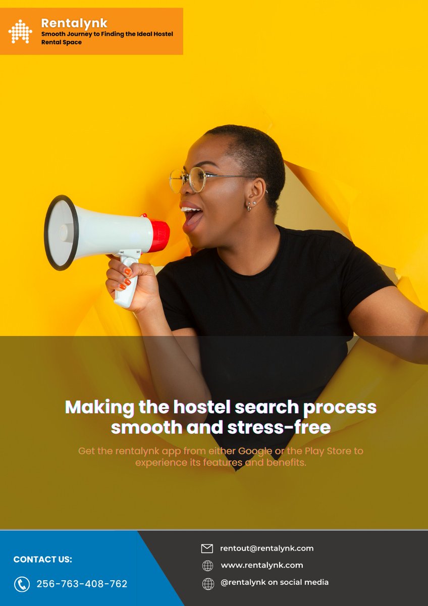 Sports247ug's tweet photo. π¨NEWπ¨ Download Rentalynk now and experience the ease of securing the perfect hostel near Makerere University and the surrounding areas.
Your comfortable living space is just a tap away, Use the link below π.
https://t.co/8FdEiiWKaH
#Rentalynk l #YourPropertyManager https://t.co/8a6b0NYgzb