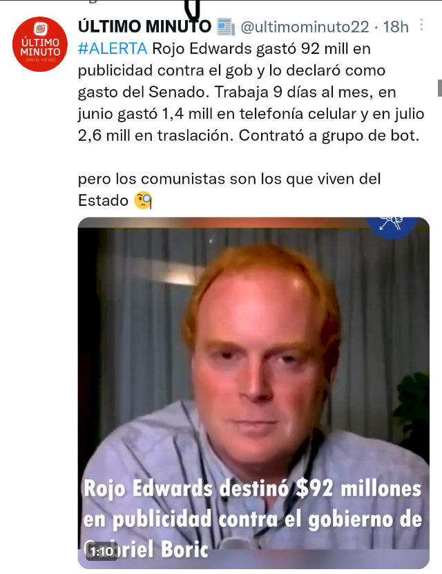 Noalguve's tweet photo. Y ésta “manzana confitada” bautizado por los colocolinos, muy bien puesto el sobrenombre! También gasta dinero de todos nosotros‼️y da clases de moralidad en la TV‼️⁦.   @RojoEdwards⁩            SINVERGÜENZA LADRÓN‼️ https://t.co/DxaqBtb4Ou