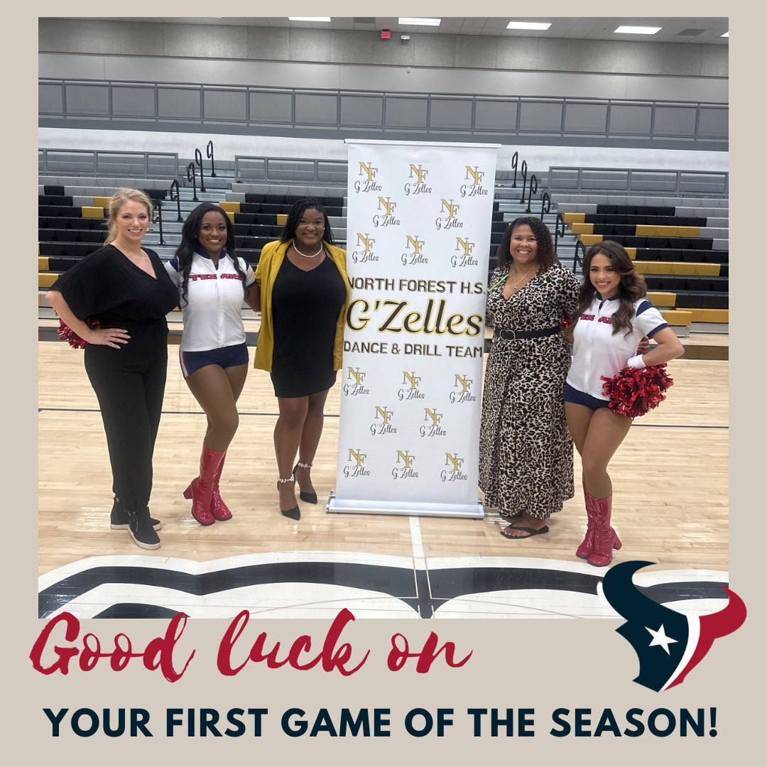 We received a special surprise from <a href="/TexansCheer/">Texans Cheerleaders</a> ! ❤️💙Thank you to Coach Potter, HTC Ravyn, &amp; HTC Kristin for your time today! We can’t wait to tune in This Season!🏈 #PresenceandExcellence ✨