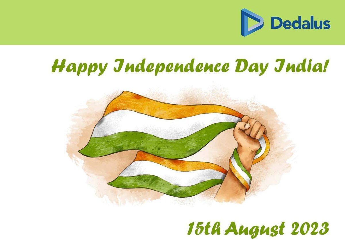 We from Dedalus would like to wish all our clients and the people of India a Happy Independence Day!

#dedalus #dedalusindia #healthcare #innovation #technology #medical #independencedayindia