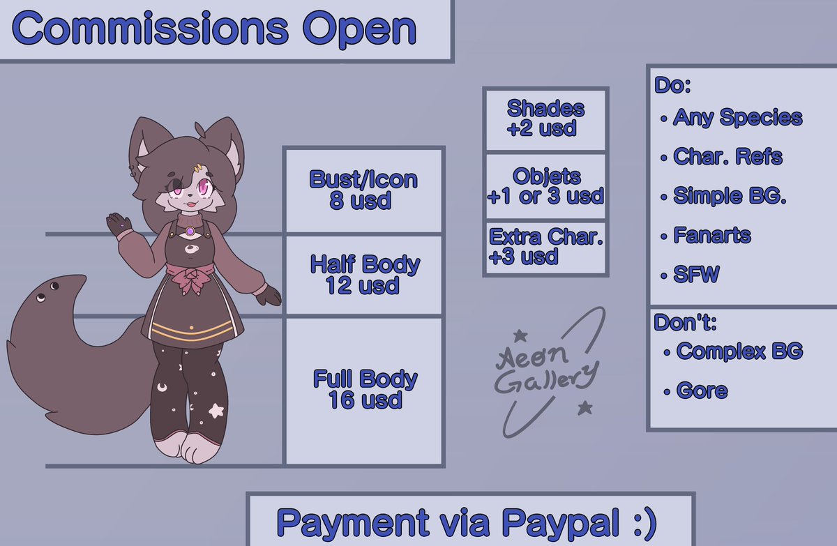 Aeon Whitesky✨💫 - Comms Open 🌙 tweet media