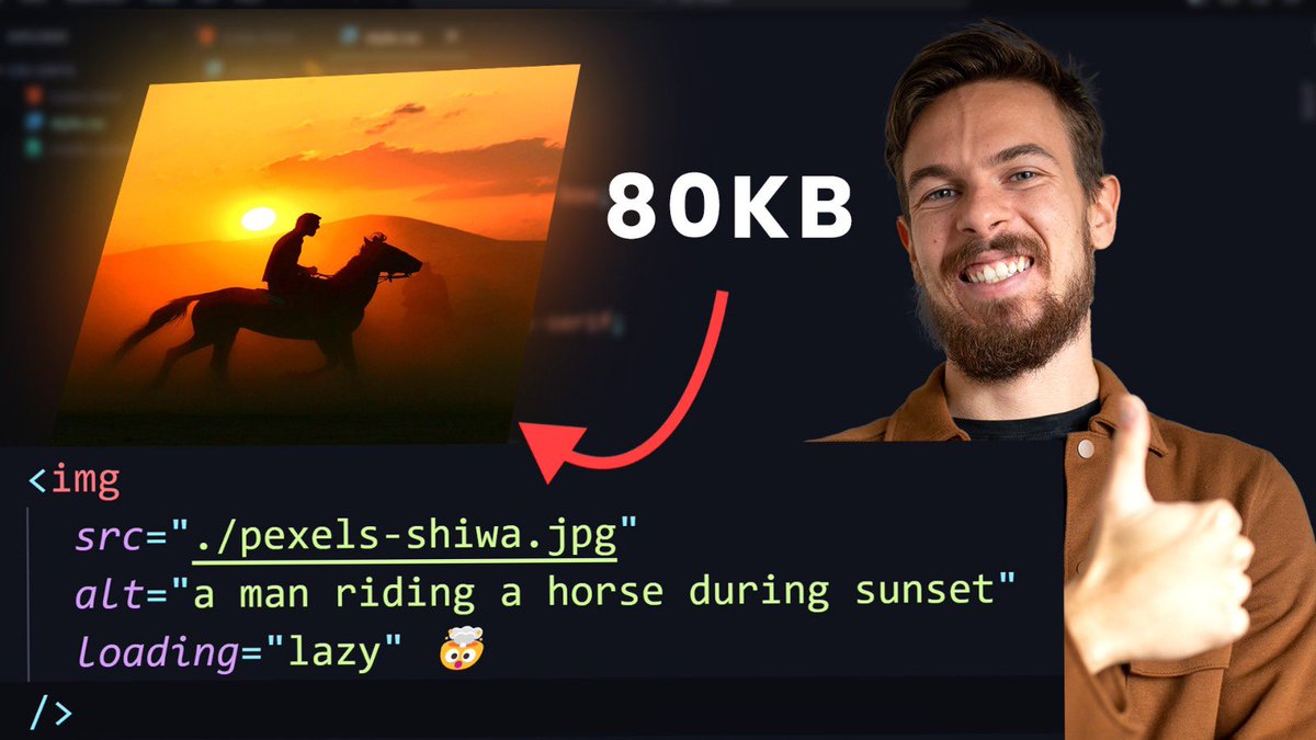 developedbyed's tweet image. Ultimate Guide to HTML5 Images 🌆
-How to compress and optimize
-Styling images
- Picture tag and lazy loading
Tutorial here
youtu.be/q_9nQwJ2dBc
