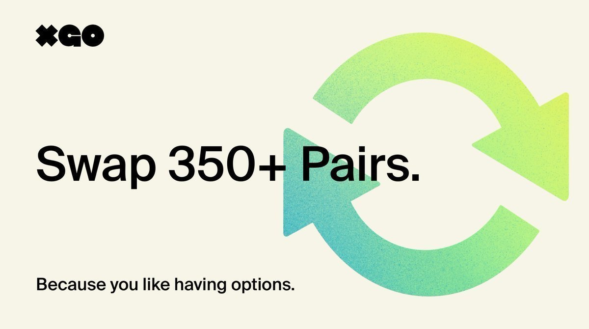 XGo_official's tweet photo. With XGo, you can securely access over 170 cryptocurrencies and more than 350 swap pairs. Navigating the expansive world of crypto has never been easier.

Get started today at https://t.co/jwphOSSh84. https://t.co/Rsc5gKtsyF
