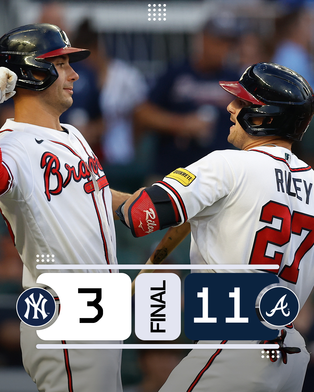 MLB on X: Hot 'Lanta. The @Braves offense is relentless. https