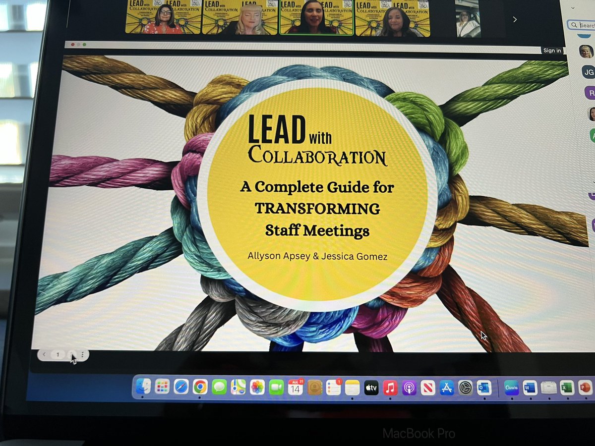 alia_morales's tweet photo. I am so glad I joined the “Lead with Collaboration” #Ldrshpbkchat tonight!! I gained valuable information on how to lead collaborative, purposeful, engaging and effective (staff) meetings. Taking what I learned back to my school site!! 
#LeadWithCollaboration 
#EdBranding https://t.co/3pp6RKgqQl