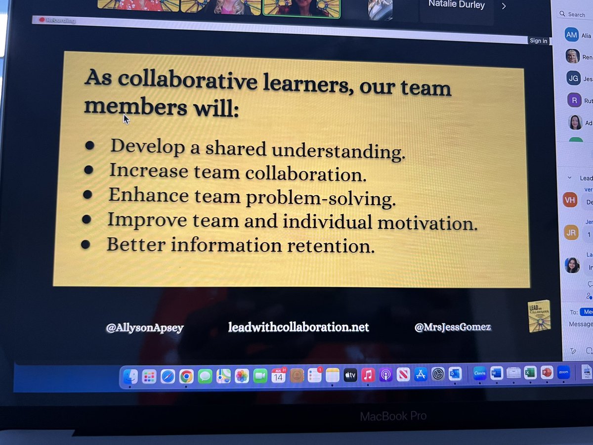 I am so glad I joined the “Lead with Collaboration” #Ldrshpbkchat tonight!! I gained valuable information on how to lead collaborative, purposeful, engaging and effective (staff) meetings. Taking what I learned back to my school site!! 
#LeadWithCollaboration 
#EdBranding