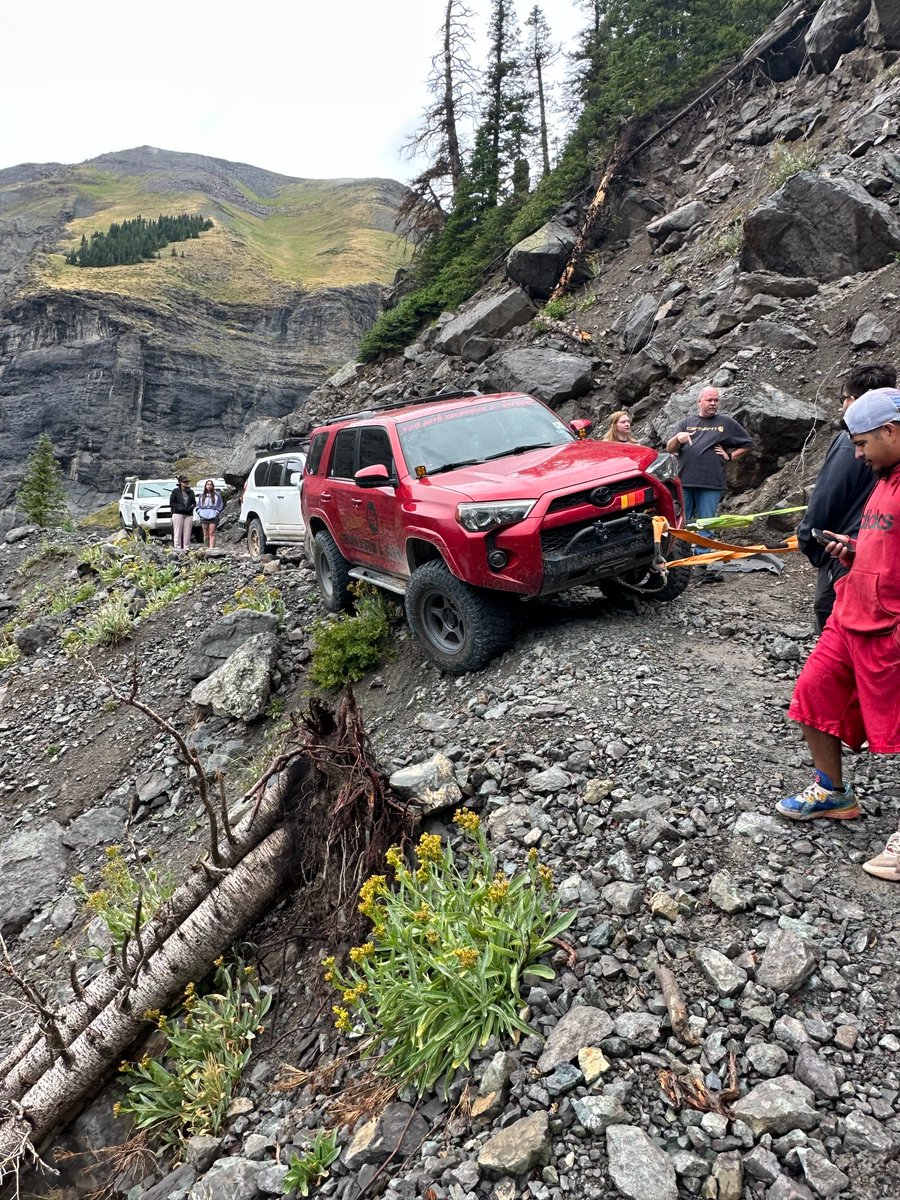 It is believed people drove up Black Bear Pass &amp; dug out deep snow to be able to drive the pass. They posted on social media that the pass was unofficially open. Officially, Black Bear Pass is closed. Mitigation needs to be done including clearing rocks that can cause rockslides.