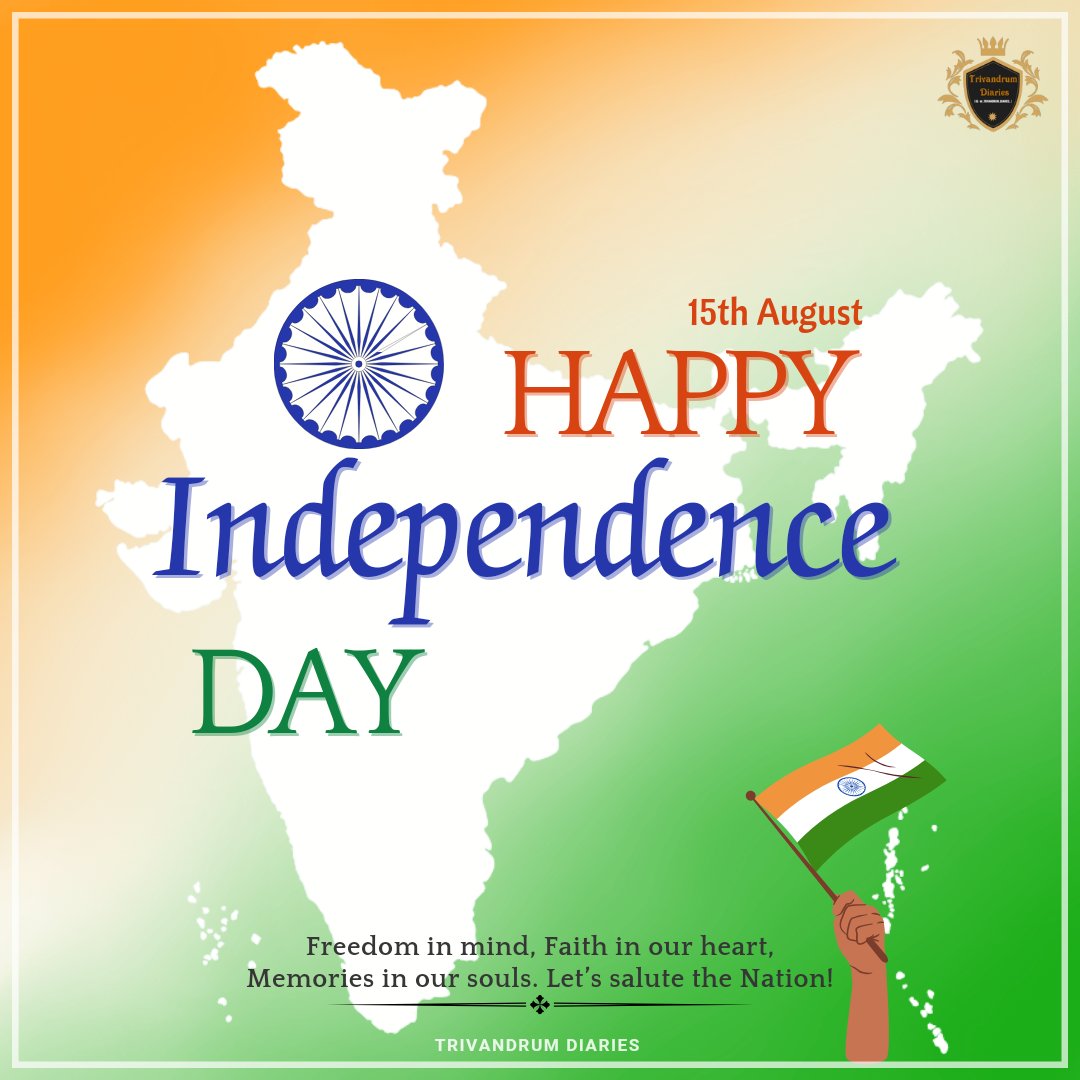tvmdiaries's tweet photo. May the tricolor always remind us of our unity, diversity, and unwavering spirit 🧡🤍💚

Happy Independence Day 🇮🇳
.
#HappyIndependenceDay
#IndependenceDay #India
#ProundIndian #Indian #JaiHind https://t.co/FJ0nxs2eAq