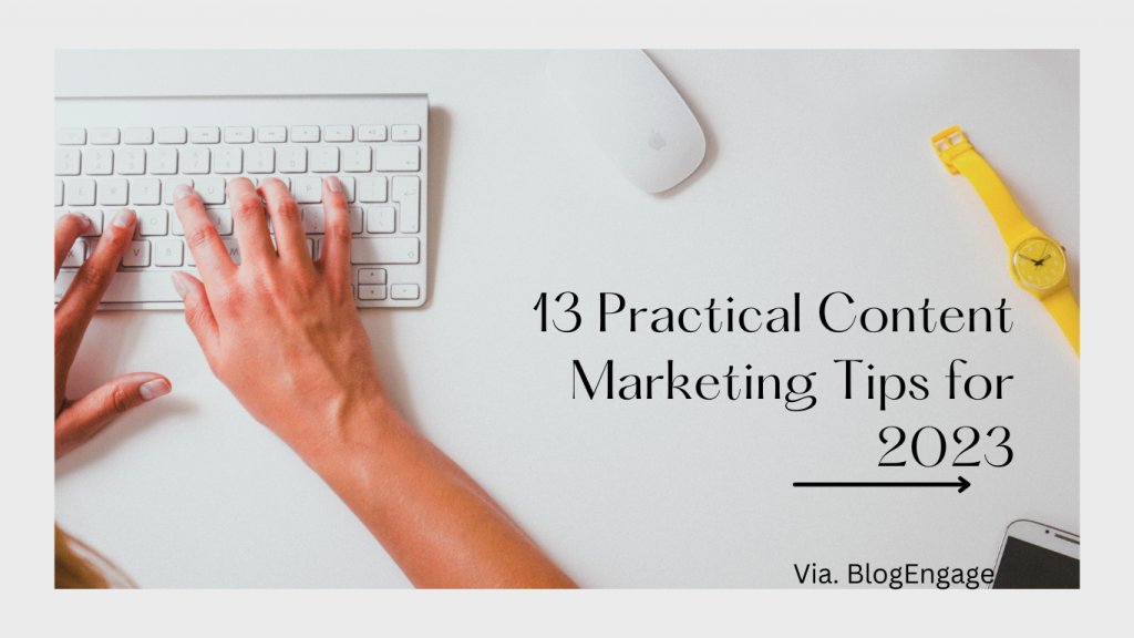 Lisapatb's tweet image. 13 Practical Content Marketing Tips for 2023 #blogengage @bbrian017 blogengage.com/blog/2023/08/0… RT @blogengage
