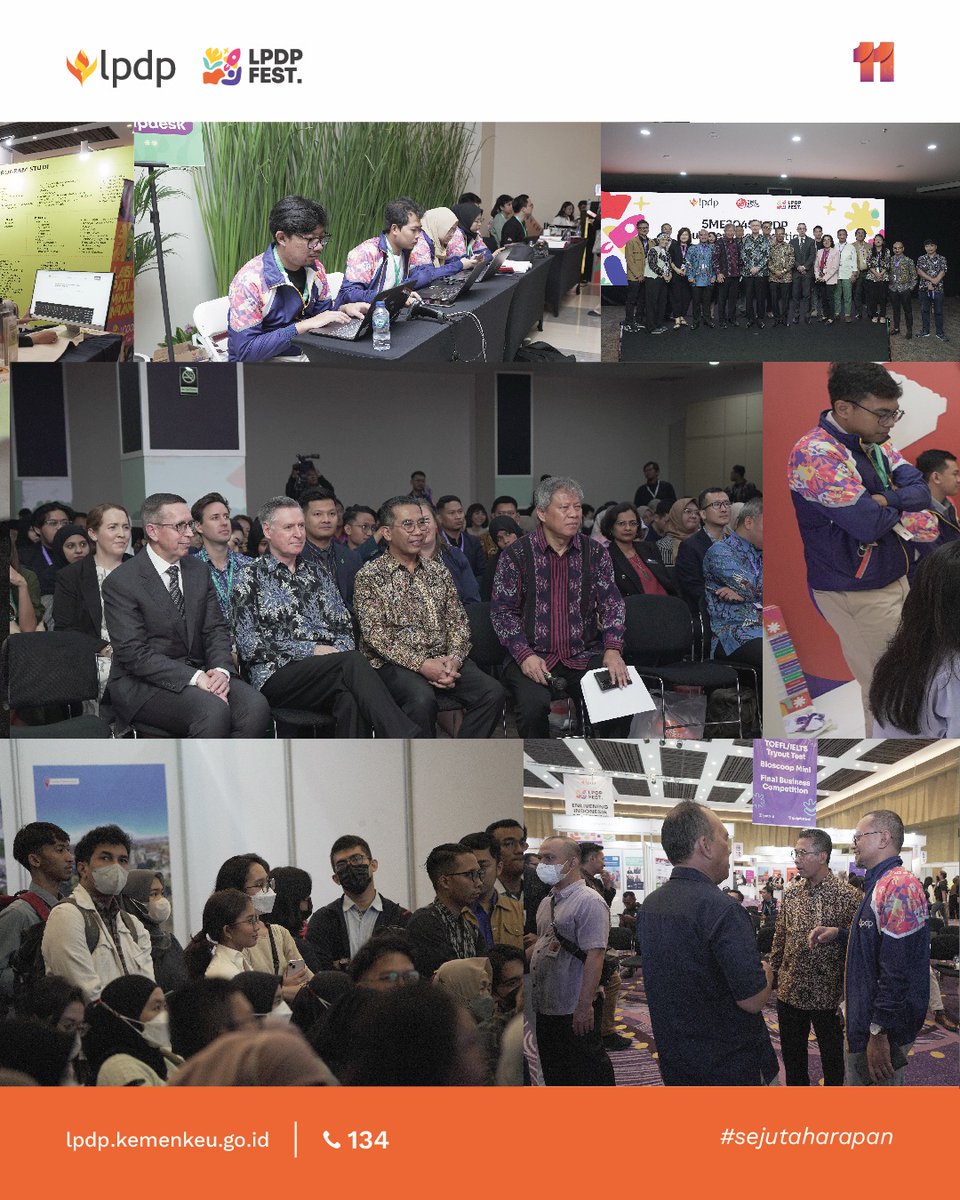 LPDP_RI's tweet photo. Lagi-lagi 3000 orang memenuhi The Kasablanka Hall, meski acaranya tak sebanyak hari pertama, namun pengunjung masih begitu antusias mengunjungi arena Job Fair, Research Fair, dan Edu Fair.
#LPDPFest #LPDP #DiriuntukNegeri #UangKita #SejutaHarapan https://t.co/8RPjuW9qxl
