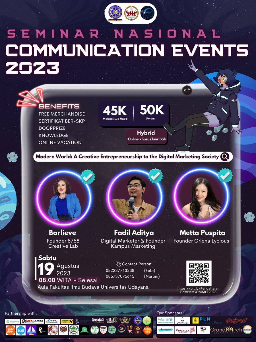 barlieve's tweet photo. ✨ SAVE Tanggalnya ya ✨

Yuk, belajar Digital Marketing dan langsung ketemuan sama aku.

Di Seminar nasional Digital Marketing yg diadakan oleh Universitas Udayana

✅ Lokasi Bali bisa langsung datang 
✅ Luar kota by online
✅ Registrasi murah, 25rb &amp; 50rb

Yuk belajar bareng! https://t.co/TcYGKTG0ZW