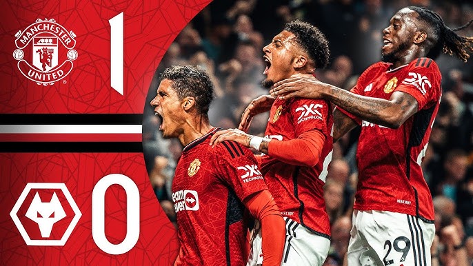 lekhoa101's tweet photo. Raphael Varane delivers for Manchester United in their opening Premier League match against Wolverhampton Wanderers with a crucial goal, securing their first win of the season. The Frenchman's second goal for the club since joining from Real Madrid. #MUFC #PL #Varane https://t.co/dttgwKophm