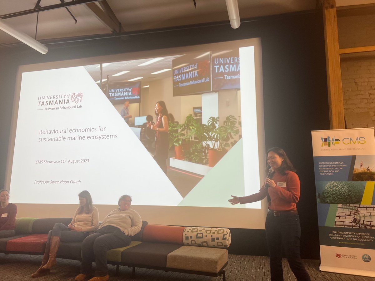 CMS_UTas's tweet photo. Some of the amazing tools & approaches being developed across @CMS_UTas took centre stage after lunch, demonstrating the diversity of actions we can take to address climate related problems. From focusing on the impact of #BehaviouralNudges to the use of #ValuesMapping and #Games https://t.co/kxnIClvv5G
