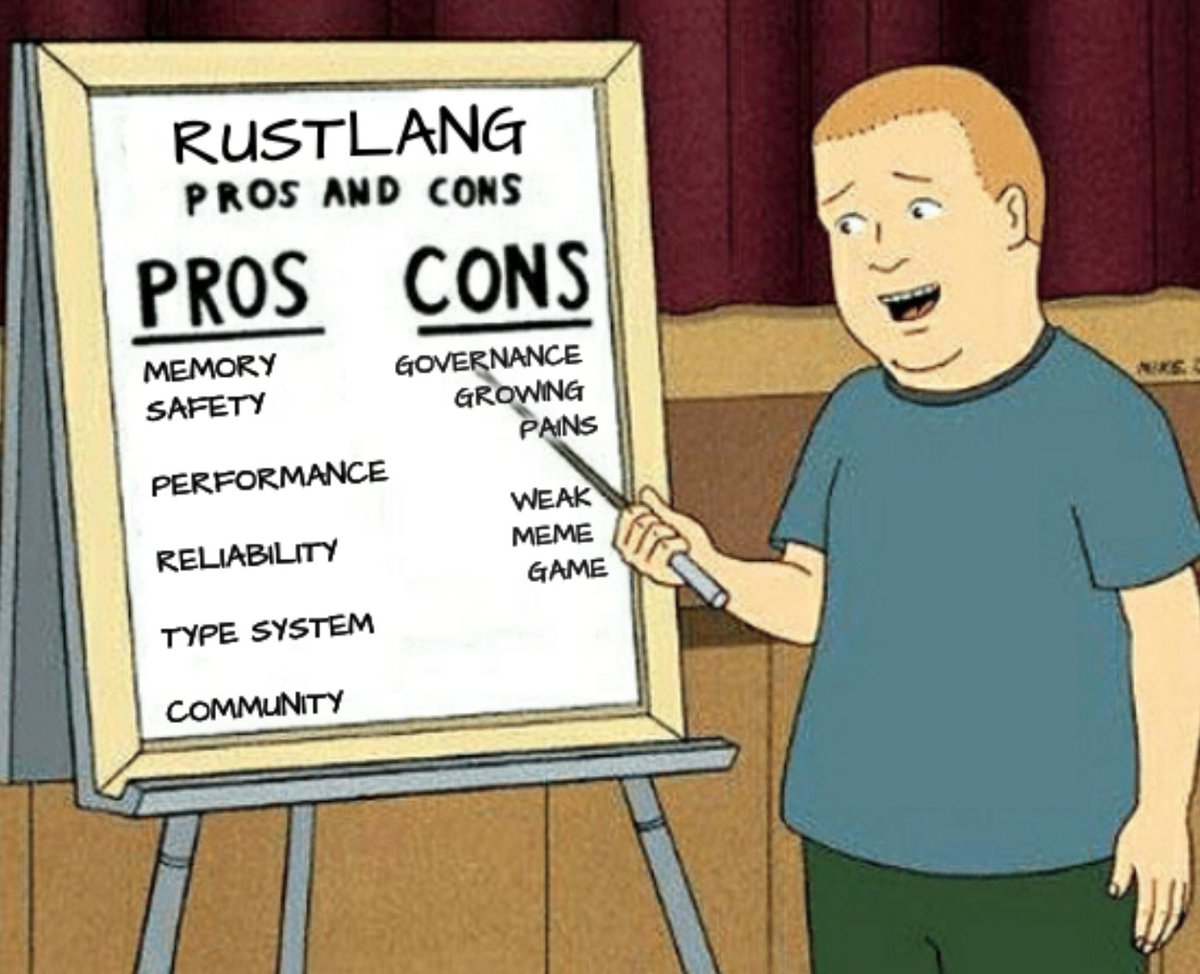 timClicks's tweet photo. it's no wonder that #rustlang isn't taking off https://t.co/3M9kclNUXe