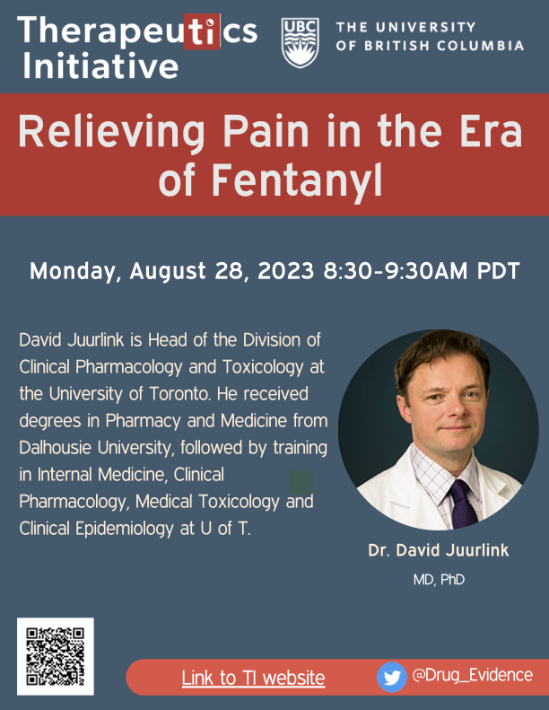 🆕 SPECIAL #prescribing WEBINAR 🚨 💊What have we learned about prescribing #analgesics? 💊How should we treat pain when #opioid overdoses have become an intractable epidemic? Speaker: Clinical Pharmacologist @DavidJuurlink Register: ti.ubc.ca/juurlink-analg… #pain #MedEd