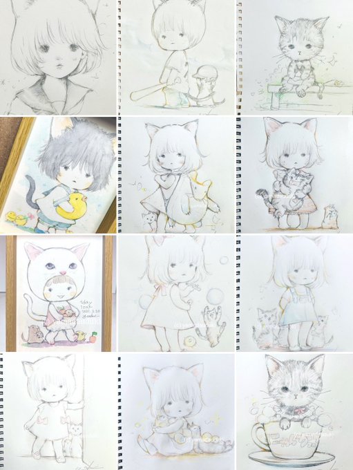 山田雨月さん　白猫の水彩画 山田雨月(@kikimikikiki) さんのマンガ一覧 | ツイコミ(仮)