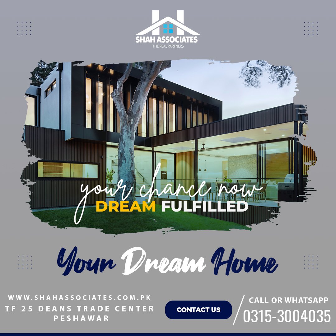 🏡 Your Dream Home 🏡

#YourDreamHome #ShahAssociates #CitiHousingPeshawar #BlueWorldCity #CapitalSmartCity #RealEstateDreams #ParkViewCity #NewCityParadise #KhyberCity #SatelliteTownNowshera #Love #14August #IndependenceDay #FlyGreen #Trending #Installment #Investment #EMI