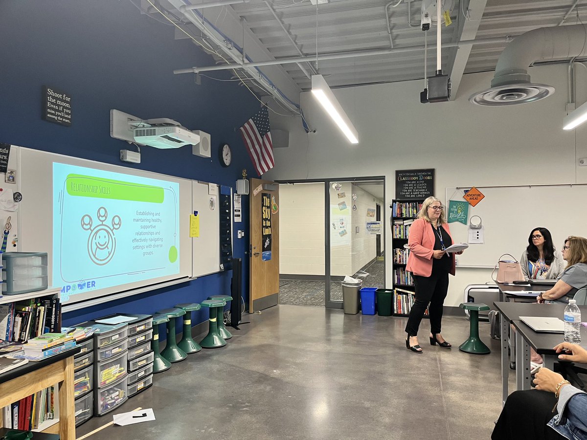 After a great morning with @marcbrackett, I had the privilege of continuing our SEL conversation by aligning #RULER, PBIS and our EDI work and talking about the CASEL core competencies with one of my besties, the fabulous @kate71181 #63empower