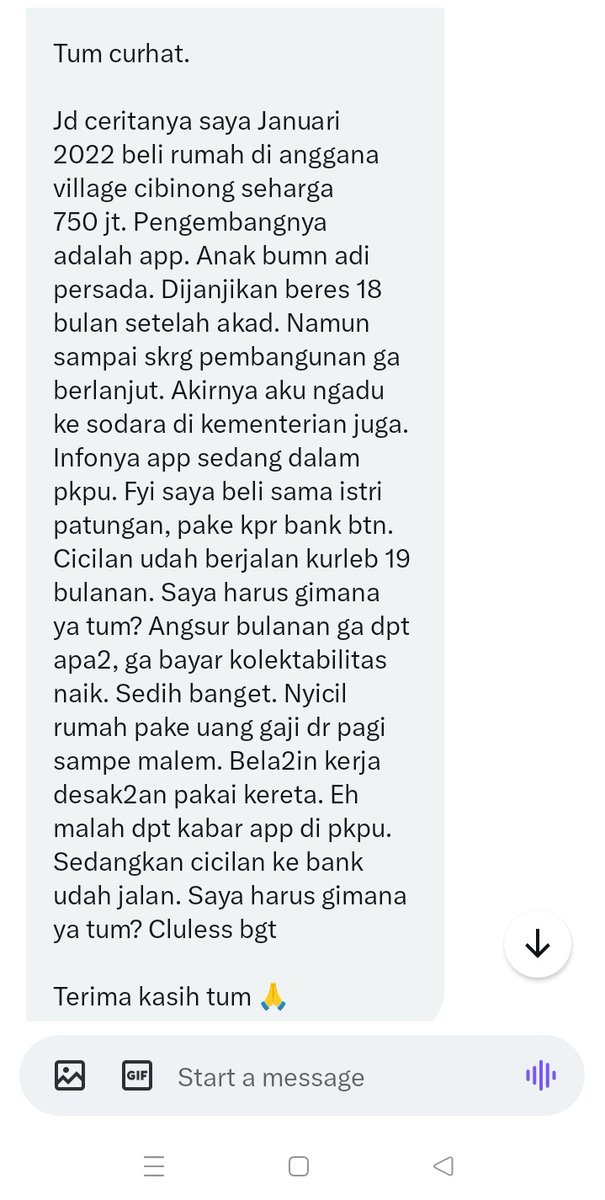PartaiSocmed's tweet photo. Satu lagi prestasi @erickthohir! 
Beli rumah dari anak perusahaan BUMN dgn pendanaan dari bank BUMN. Rumahnya tidak jadi tapi cicilan ke bank BUMN harus jalan terus. https://t.co/IETfZXu2JL