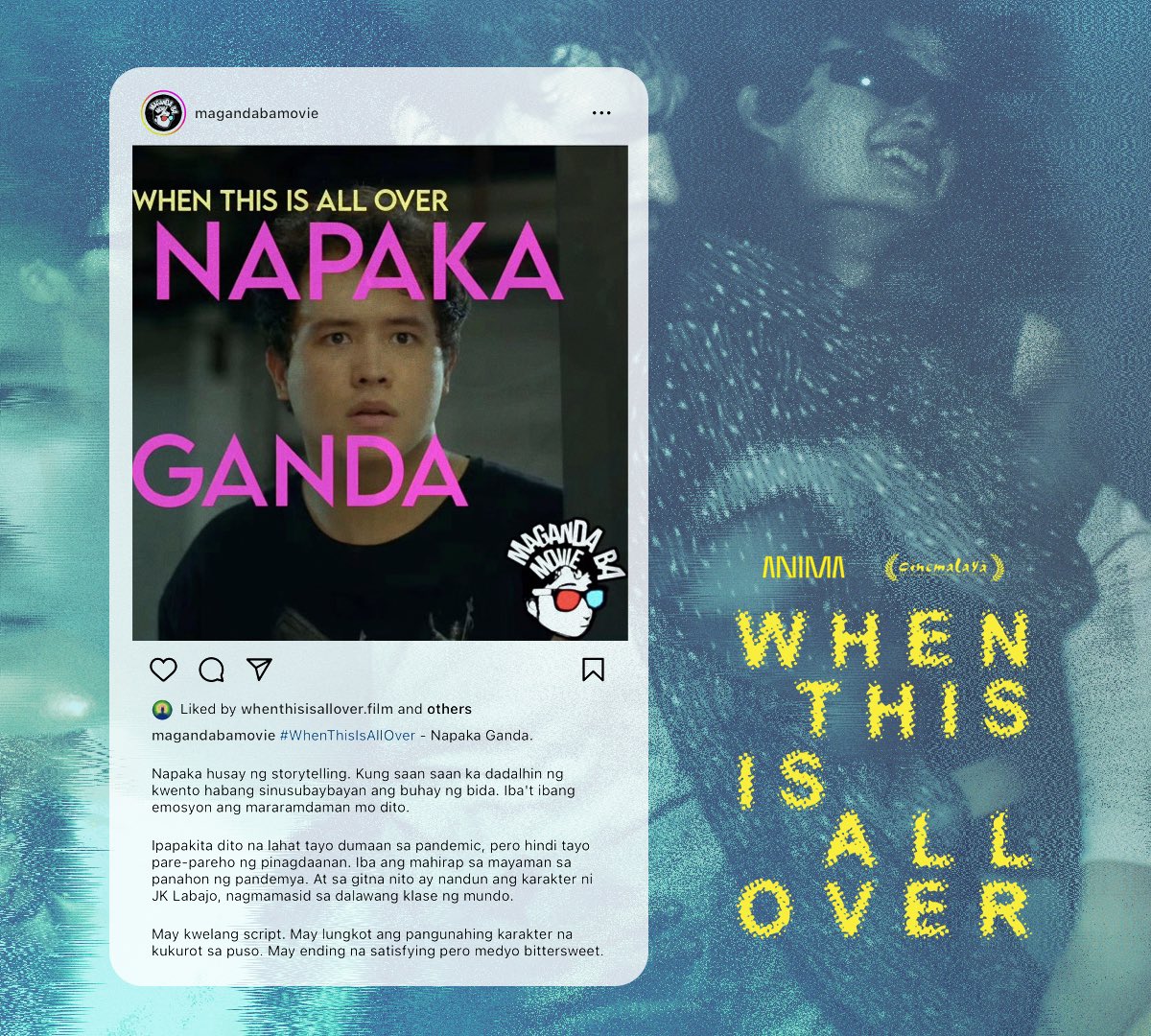 animastudiosph's tweet image. Last chance to catch our film before it is all over‼️

When This Is All Over screening today, August 15 👇🏼

12:30pm - UP Town Center Cinema 3
8:30pm - Glorietta Cinema 2

Buy your tickets now!

AYALA CINEMAS:
sureseats.com/theaters/movie…

#WhenThisIsAllOver #Cinemalaya2023