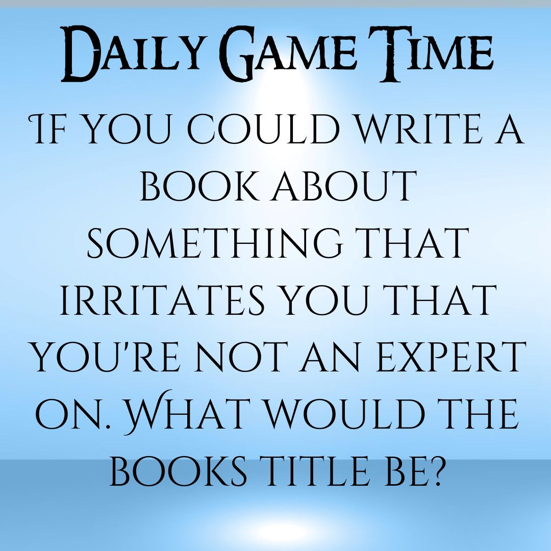 jeblackauthor's tweet photo. #DailyGameTime

Honestly, if  you'd ask me around this time yesterday I would have said anything to do with installing drawers on new rollers. Today, the thing that irritates me is my ADHD which I'm still not expert at. https://t.co/0DoF5aGLoZ