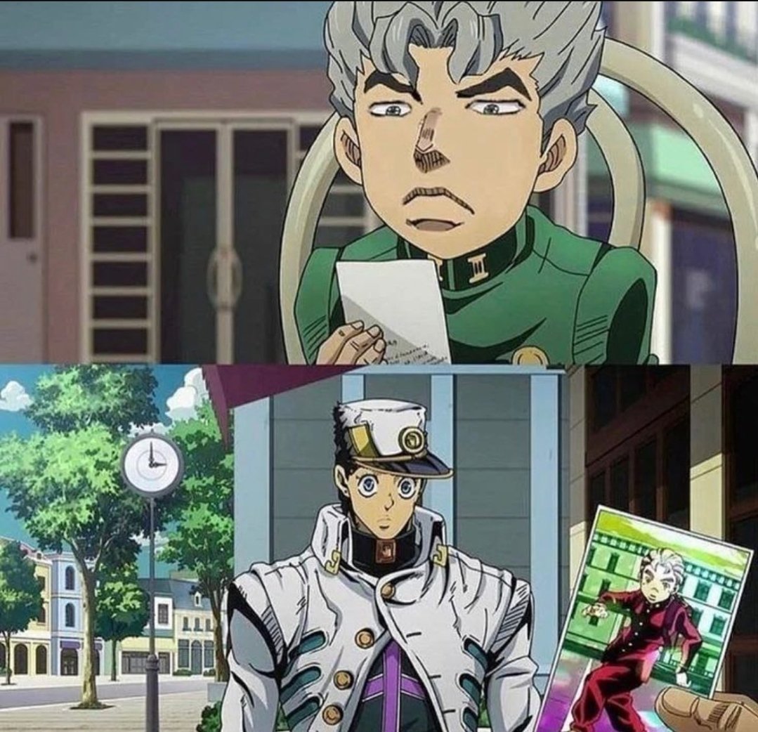 JoJo fans making the worst memes in existence on X: This is probably the  one that started the horrible bad thing happens but its a jojo reference  so its funny trend  /