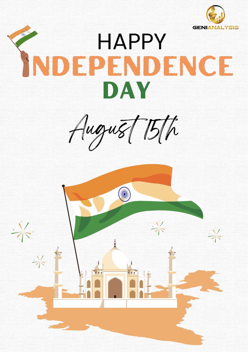Nation First, Always First'. May the spirit of freedom, sense of patriotism, and pride always prevail in our hearts. Team Geni wishes every proud Indian a Happy 77th Independence Day! 🇮🇳