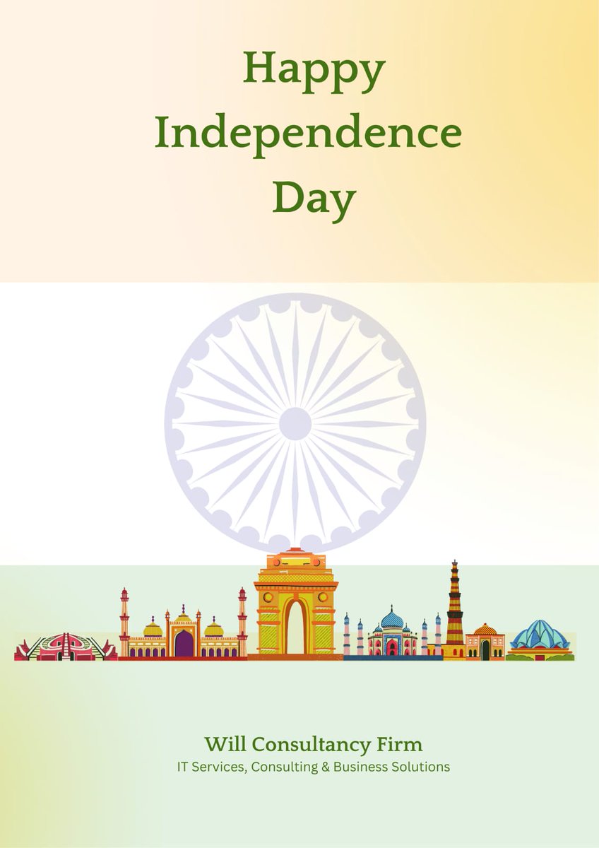 willcfirm's tweet photo. Wish you a very Happy Independence Day 🇮🇳

#India #IndependenceDay https://t.co/F7kYo9hVwb