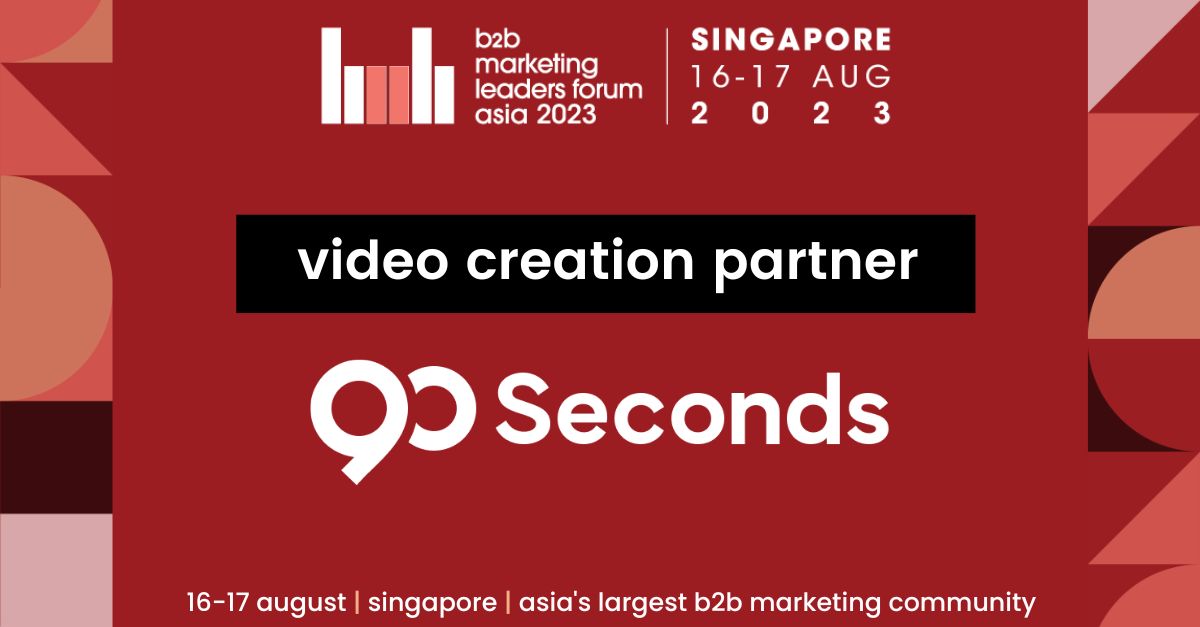 Come and join us at Asia’s largest conference for B2B marketers held in Singapore in August: eu1.hubs.ly/H04W33l0

Join the community of 300+ B2B marketers on 16-17th August to connect, learn and engage with fellow marketers facing similar opportunities and challenges.