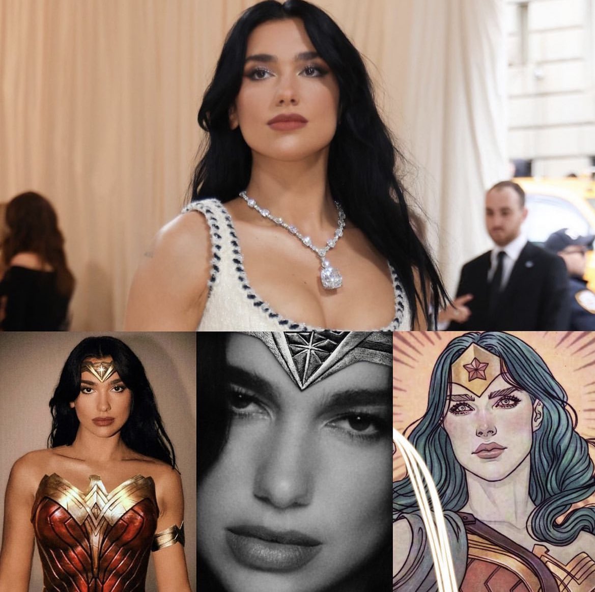 ChartsDuaLipa's tweet photo. .@DUALIPA is being fancasted as a new Wonder Woman in the DC cinematic universe.

— Would you like to see that? https://t.co/kggMs8Bitk